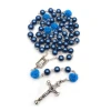 6mm pearl rose rosine necklace, wedding prayer beads Item Picture